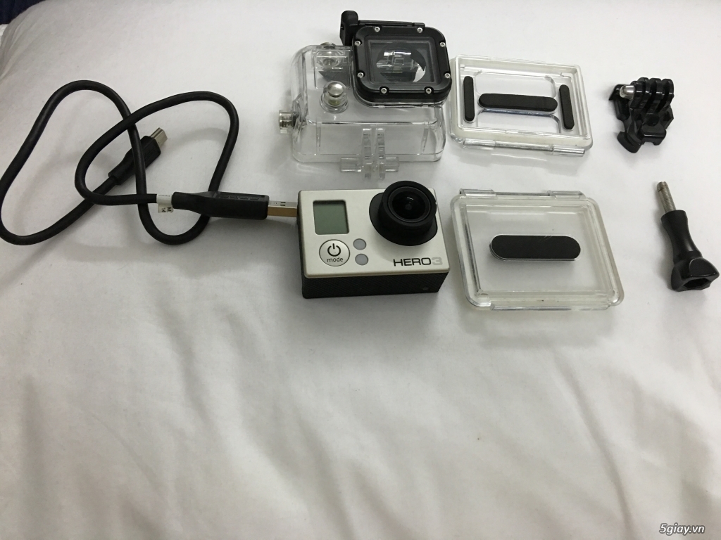 HCM Cần bán GoPro Hero 3 White 99% full box + phụ kiện - 1