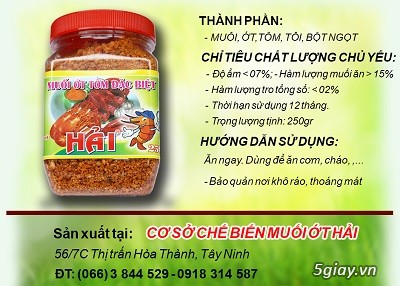 Muối ớt Tây Ninh - thơm ngon ngất ngây - giao hàng toàn quốc