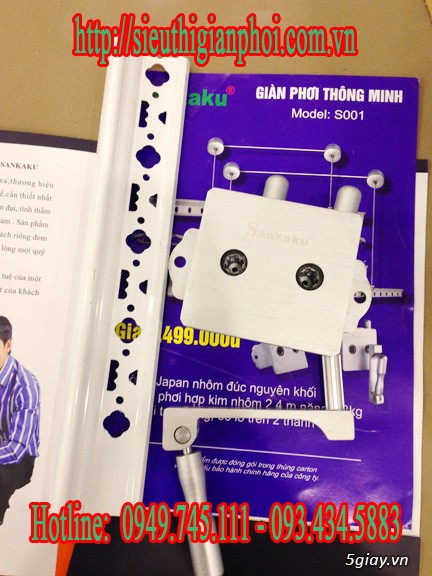 Lắp giàn phơi thông minh tại Giải Phóng