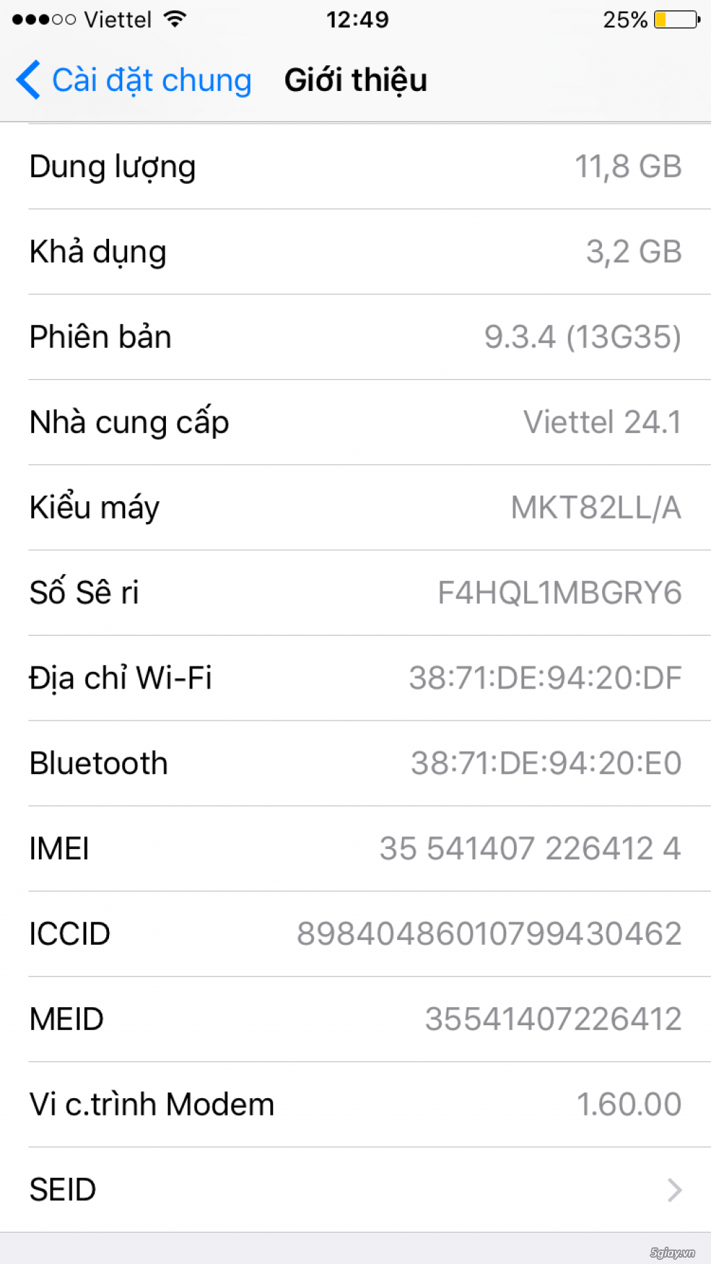 Iphone 6s-16gb-white-qt-99% - 2