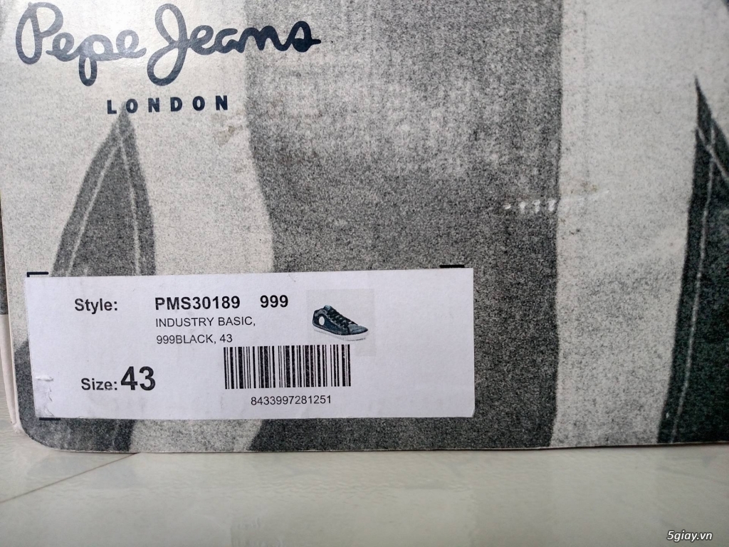 Giày da nam Pepe Jeans Industry mới 100% - Hàng xách tay từ Châu Âu - giá 1.100.000đ - 2