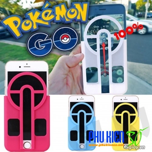 Ốp lưng Silicon chuyên dùng bắt Pokemon Go dùng cho iPhone 4, 4S, 5, 5S, 6, 6S, 6 Plus - 7