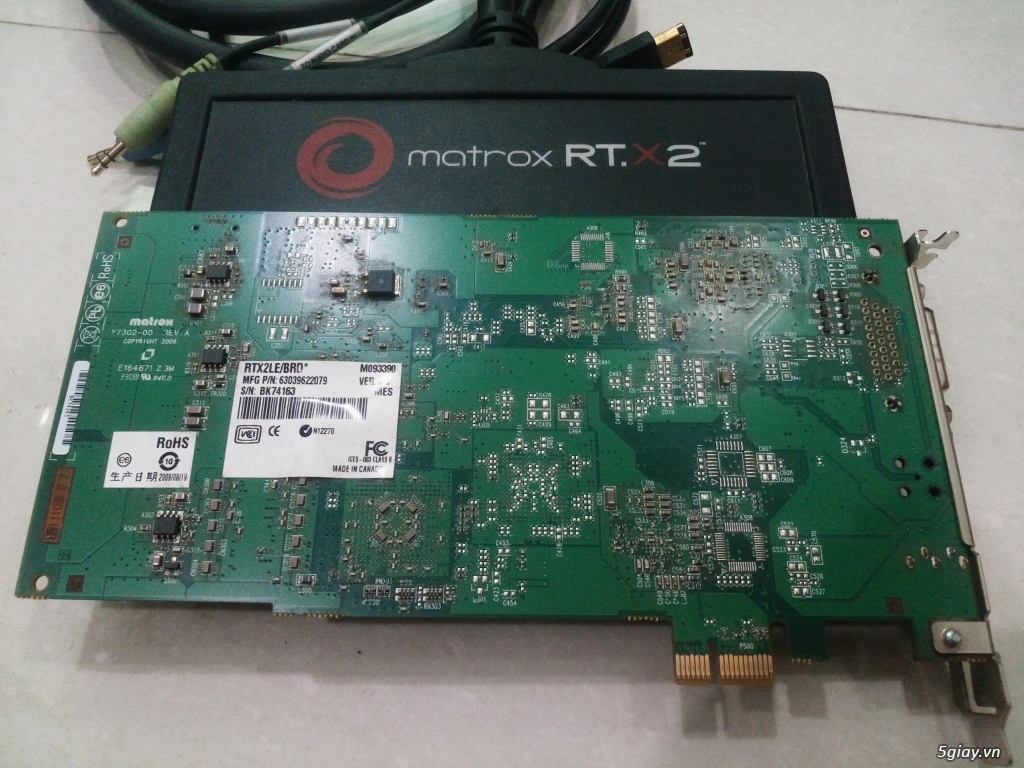 MATROX RT.X2 - card dựng phim thời gian thực chuyên nghiệp, new 99% - 5