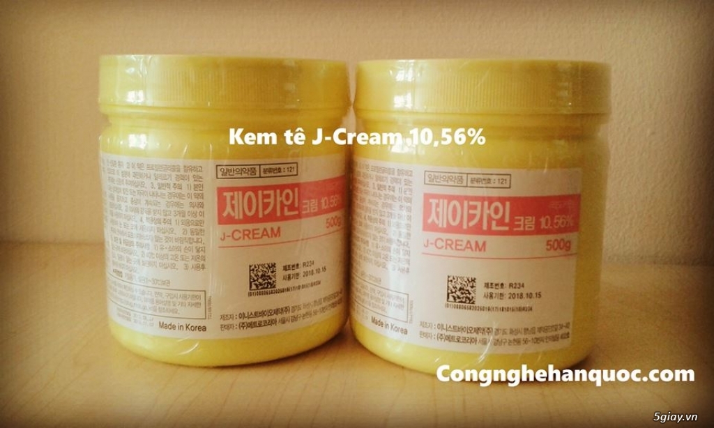 Kem tê Hàn Quốc J-Cream 10.56%. LH: 0902447368.