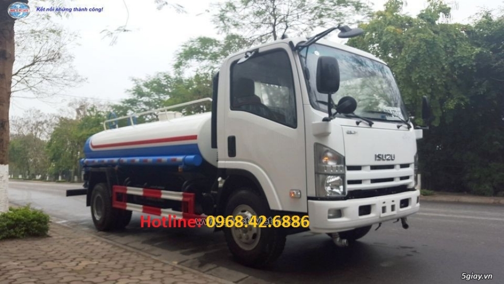 Xe phun nước, rửa đường, tưới cây 5m3, 6m3, 9m3, 12m3, 17m3 xe phun nước, xe bồn chở nước, xe xi téc - 3