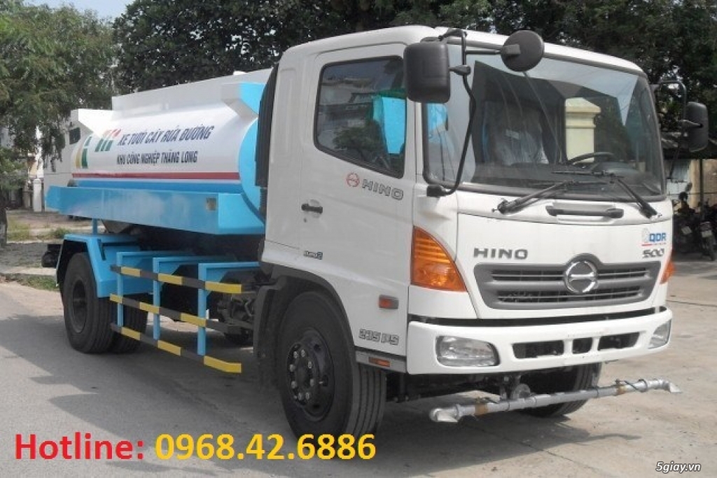 Xe phun nước, rửa đường, tưới cây 5m3, 6m3, 9m3, 12m3, 17m3 xe phun nước, xe bồn chở nước, xe xi téc - 2