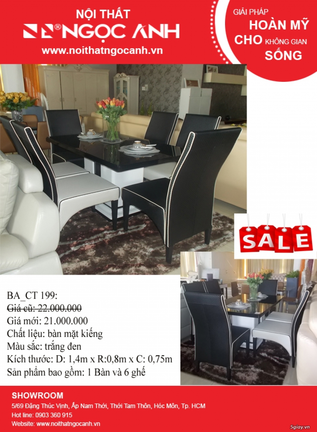 KHUYẾN MÃI: Bàn ăn kính cường lực cao cấp - 2