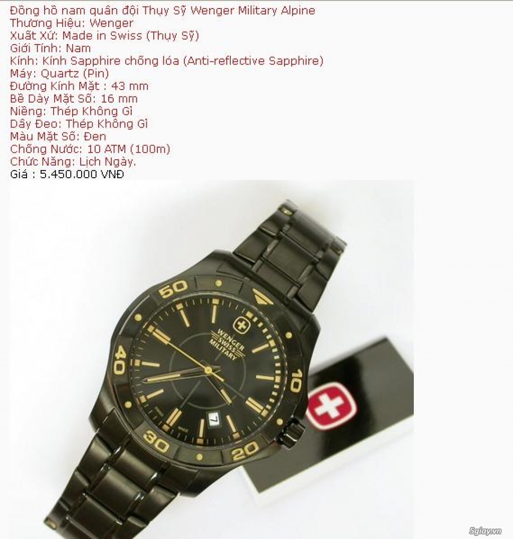 Bán đồng hồ Thụy Sỹ chính hãng Giá hấp dẫn