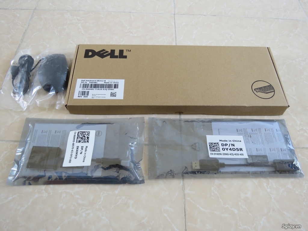 Bàn phím, chuột, cáp Display Port to DVI, Dplay Port to HDMI của dell mới 100% - 2