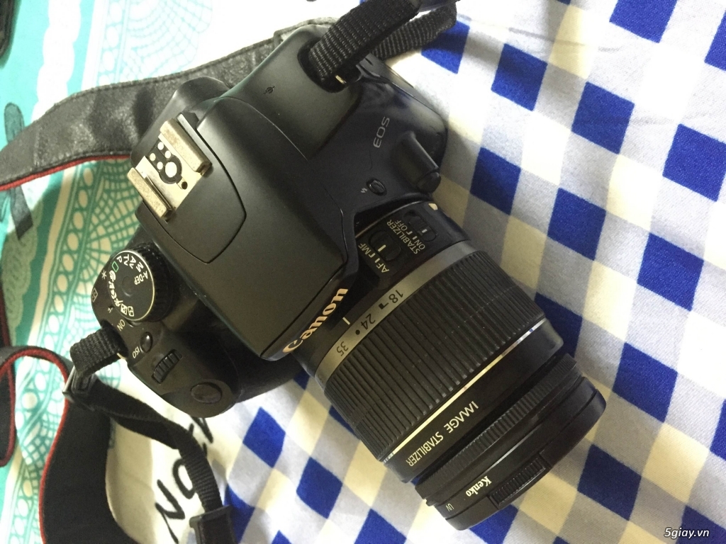 Bán canon DSLR body 450D + lens kit 18-55 cũ giá sv !!! - 1