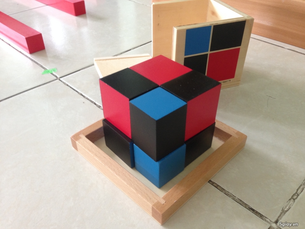 Giáo Cụ Montessori Giá Rẻ - Khối Nhị Thức – Binominal Cube - kennyplatform.com