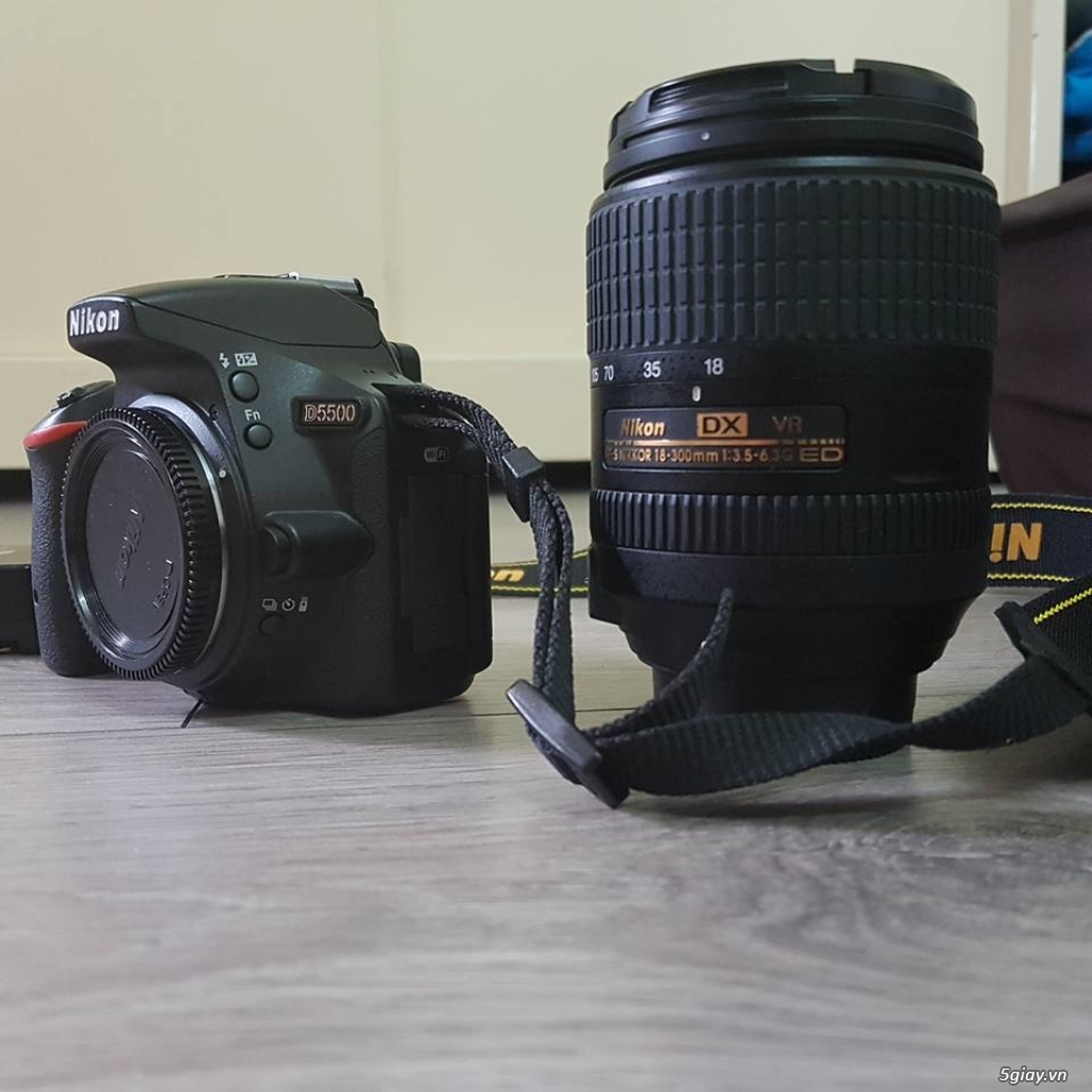 Nikon d5500 + Lens đa dụng 18-300vr f3.5-6.3 - 2