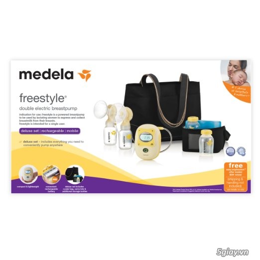 Cần bán gấp máy hút sữa Medela Freestyle chính hãng Thụy sĩ mới 100% nguyên seal - 1
