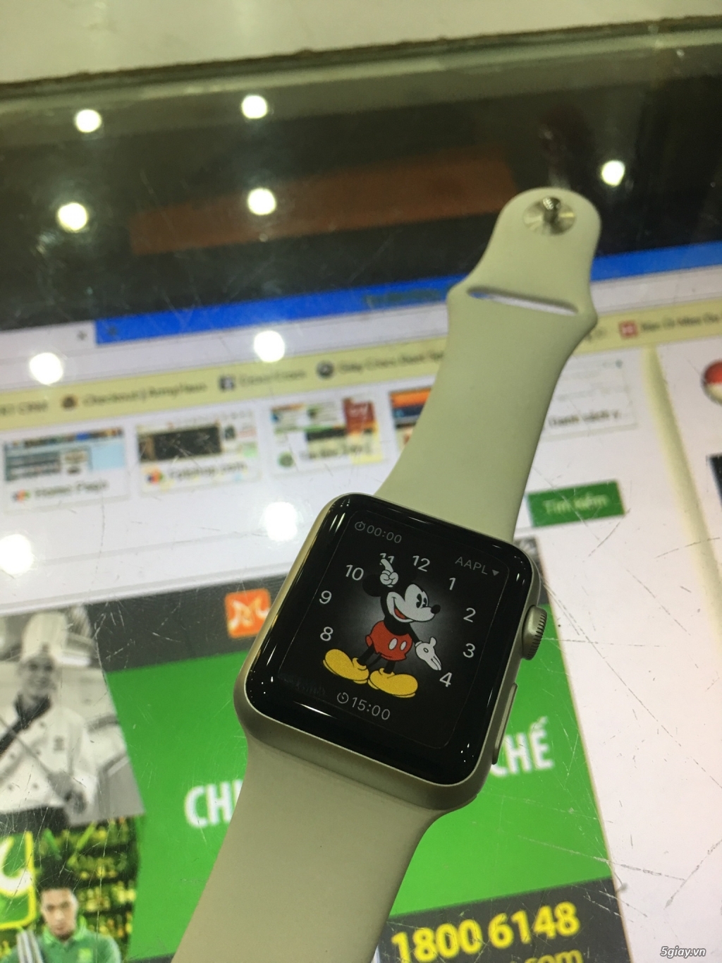 Apple Watch Sport 38mm White bảo hành chính hãng FPT đến tháng 8/2017 - 1