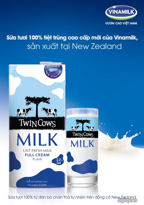 Sữa tươi nhập khẩu Twin Cows của Vinamilk - 1