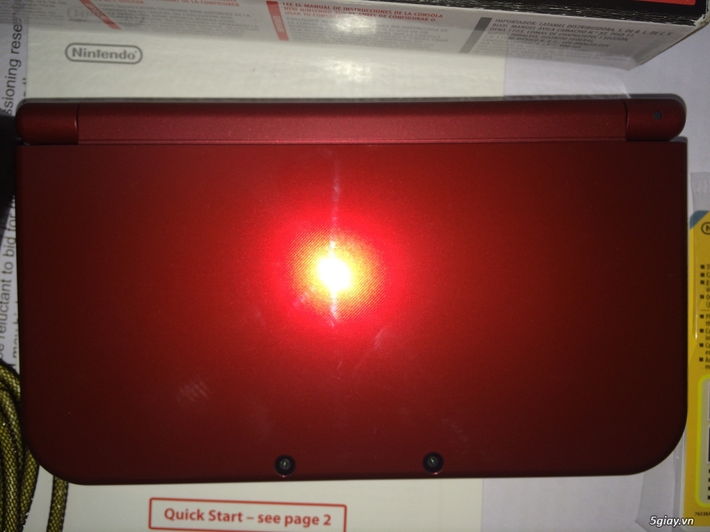 Bán máy NEW NINTENDO 3DS XL đỏ 99.99% - 1