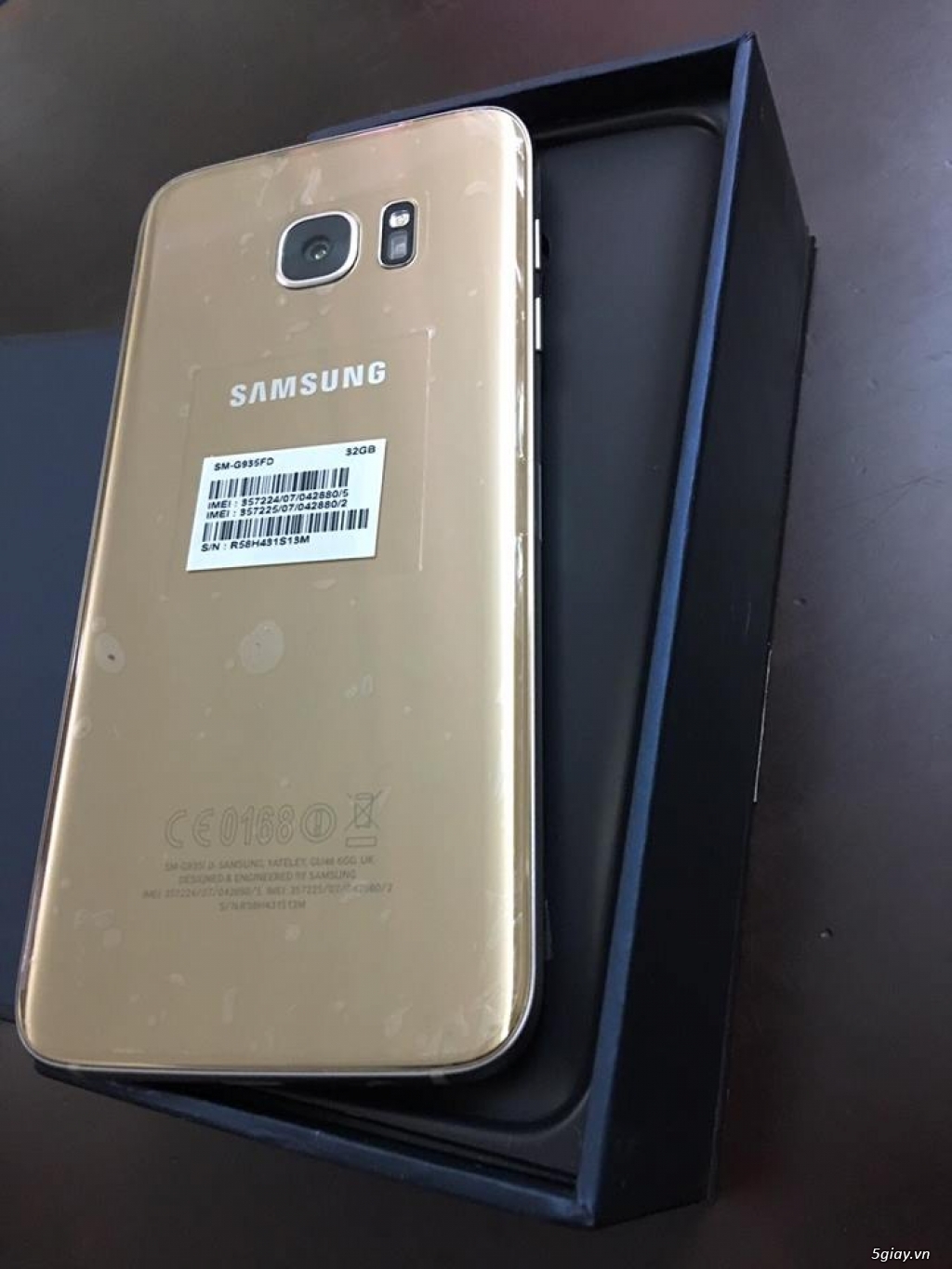 Bán Samsung Galaxy S7 Edge Gold 32gb, mới 100% - 2