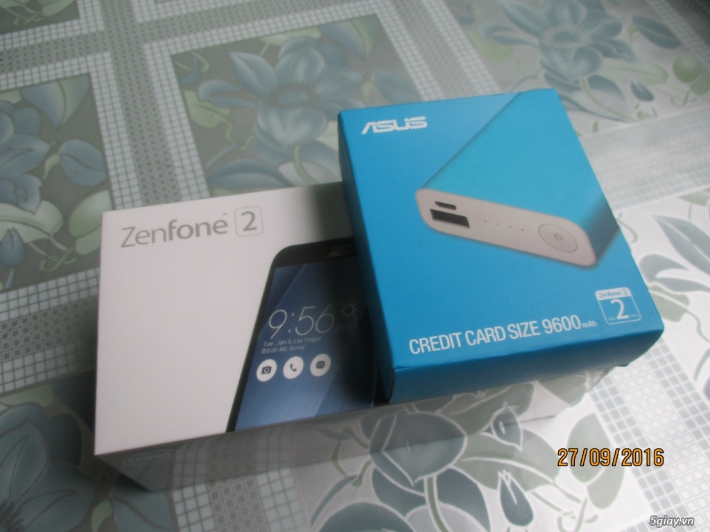 Trúng thưởng không dùng bán Zenfone 2 + sạc dự phòng Asus zenpower 9600mAh. Mới 100%. BH 12 tháng - 6