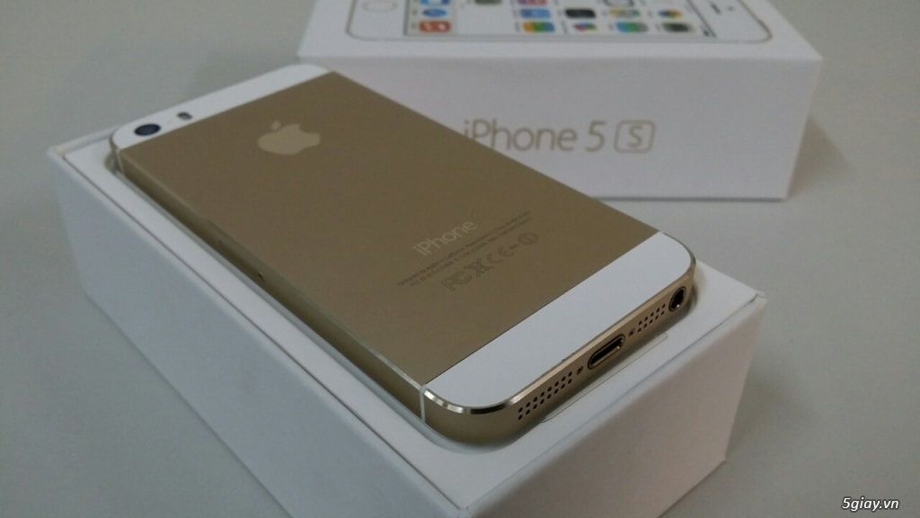 Iphone 5S 16gb Gold xách tay chính hãng, Like new 99.9% Bh 12 tháng - 2