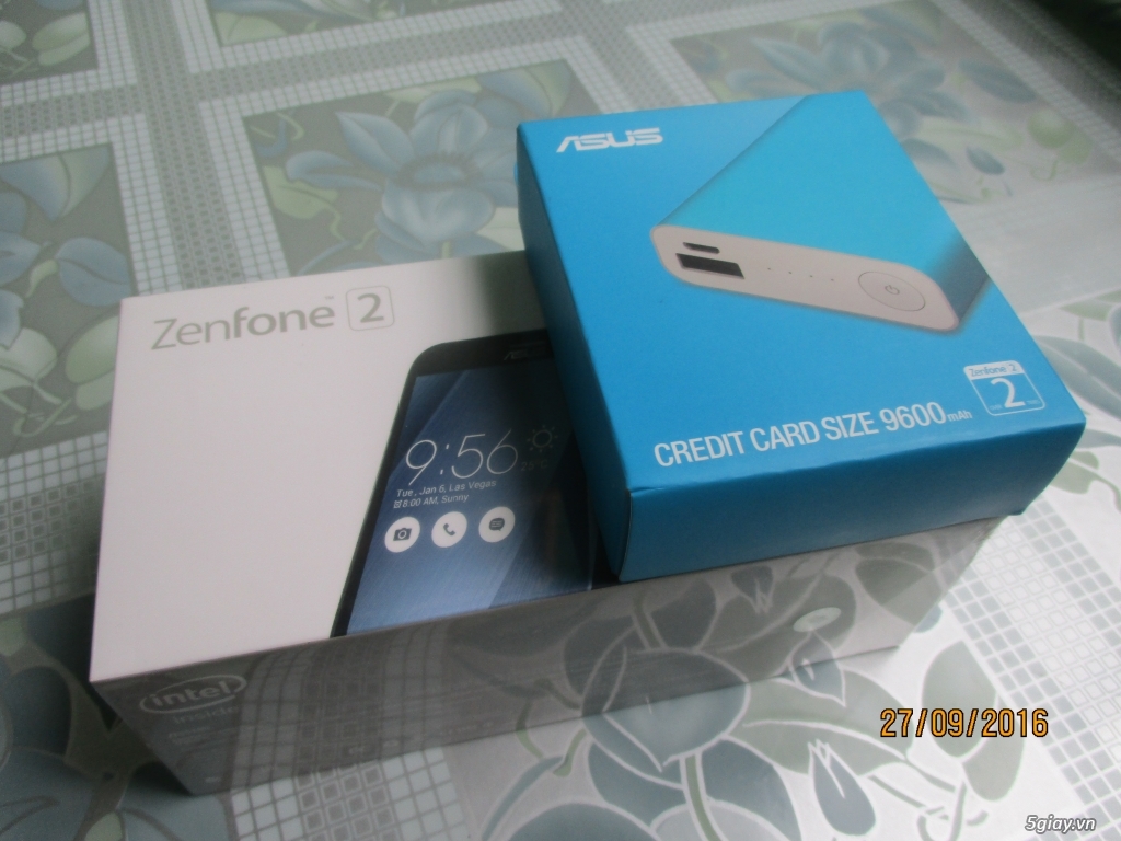 Trúng thưởng không dùng bán Zenfone 2 + sạc dự phòng Asus zenpower 9600mAh. Mới 100%. BH 12 tháng