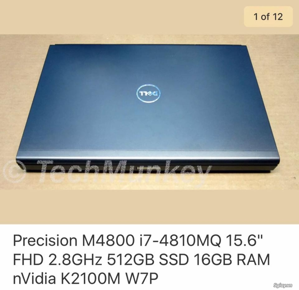 Laptop Dell Precision M4xxx - WS chuyên đồ họa, render, dựng phim. - 28