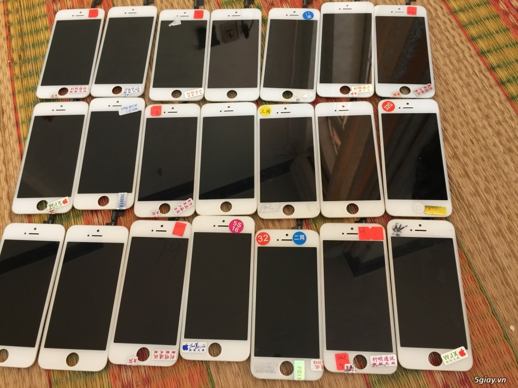 Màn Hình iPhone 5 5S Trắng Đen Zin Keng Bóc Máy Số Lượng Cho Ae - 3