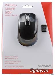 Chuột ko dây Wireless Mobile Mouse 1000 Microsoft nguyên seal fullbox new 100%