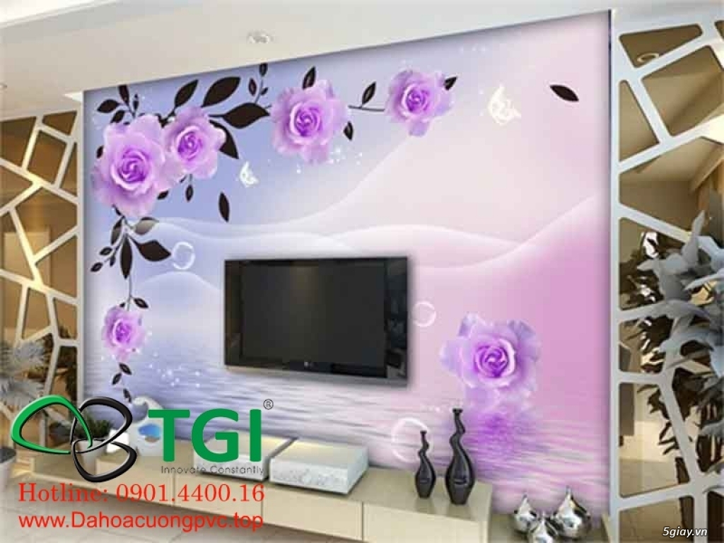 Ý tưởng thiết kế nội thất vơi Đá hoa cương PVC, Tranh 3D, Tấm ốp da 3D - 5