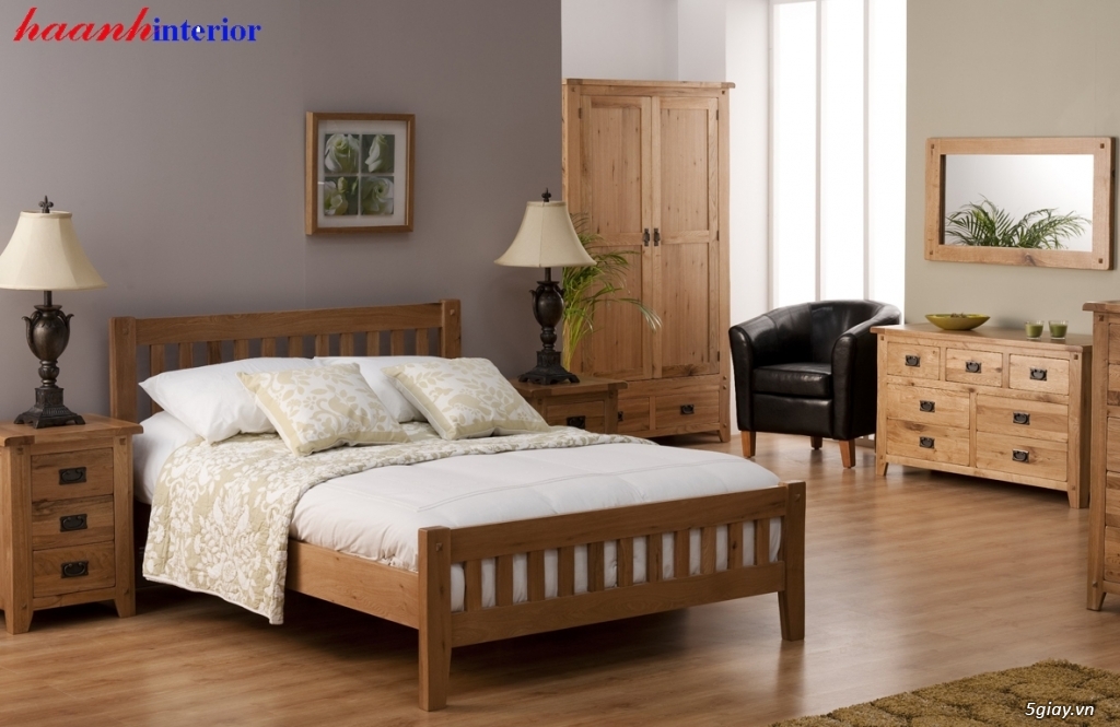Nội Thất Tây Hưng Thịnh: Thanh lý giường tủ bàn ghế  bằng gỗ Sồi xuất khẩu Hàn Quốc - 6