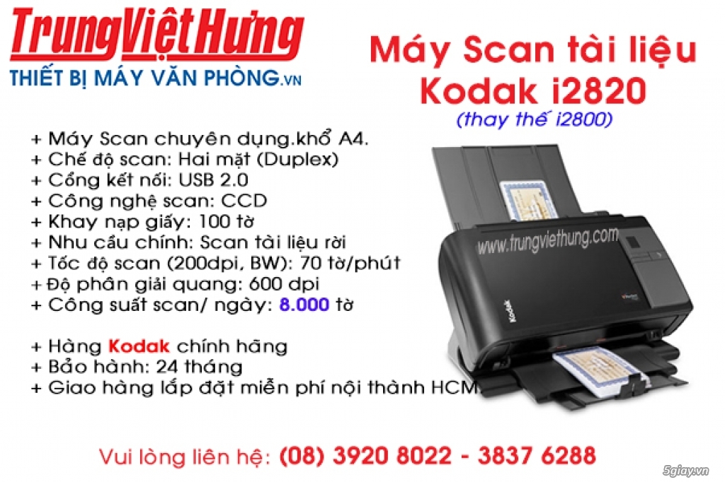 Máy Scan tài liệu chuyên dụng Kodak giá shock có tại Trung Việt Hưng - 3