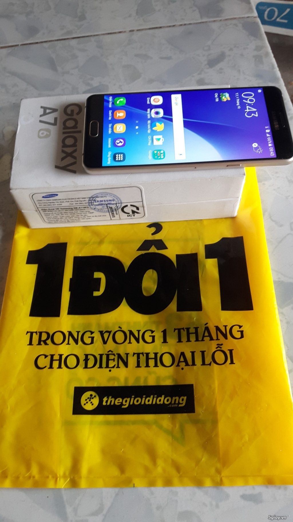 samsung A7 2016 full hộp, máy tgdd bảo hành 9 tháng - 4
