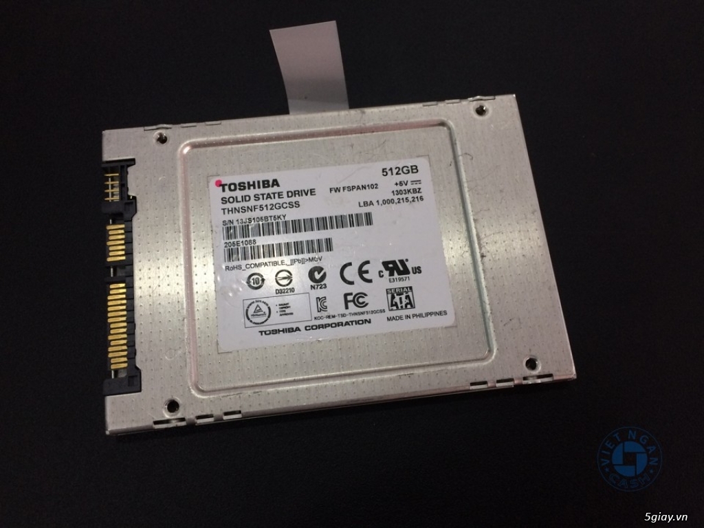 SSD Toshiba Q Series 512Gb, Sức khoẻ tốt 100%, hàng tháo máy Nhật - 1