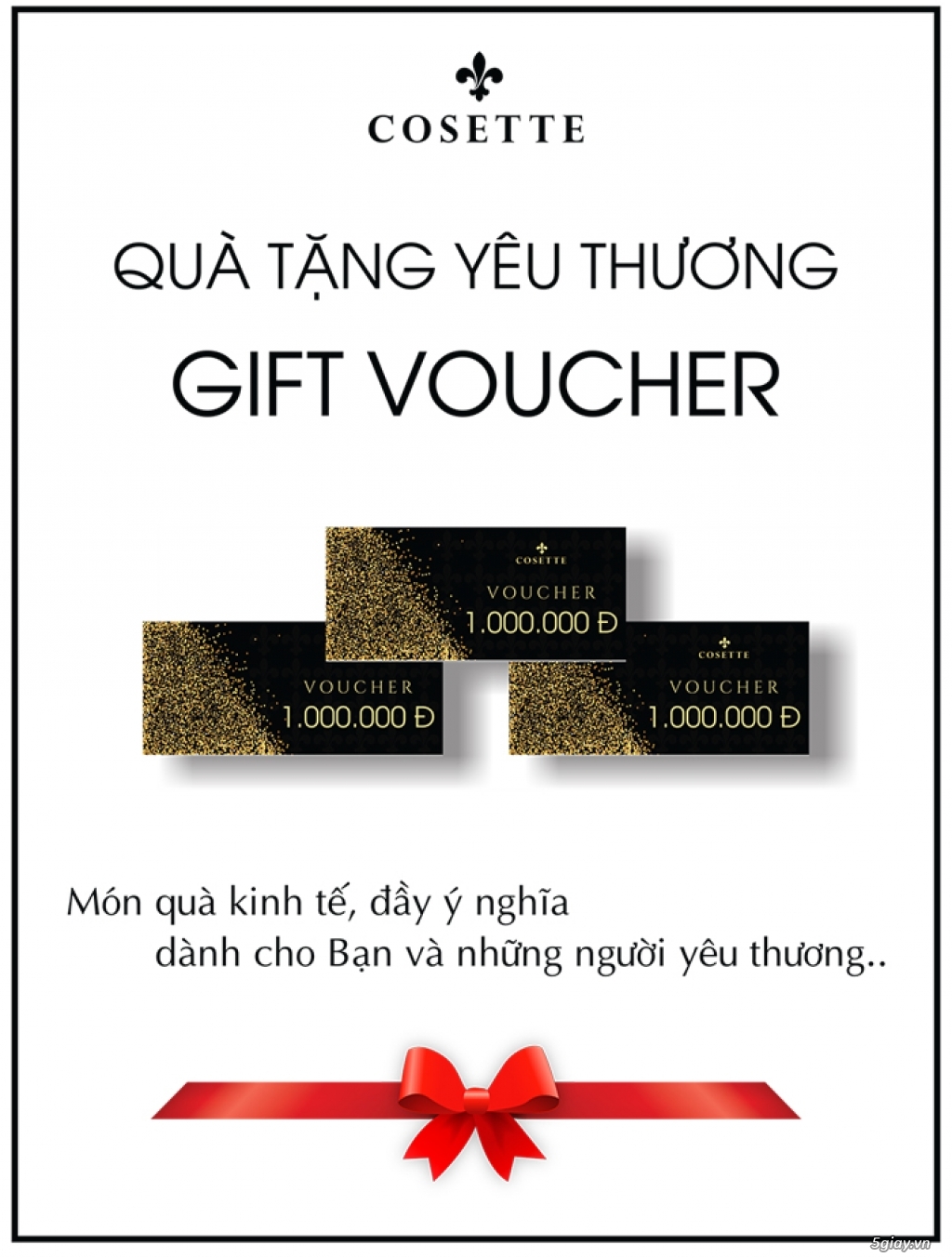 Cosette dành tặng món quà nhỏ cho những người Phụ Nữ Cosette nhân ngày 20/10 - 2