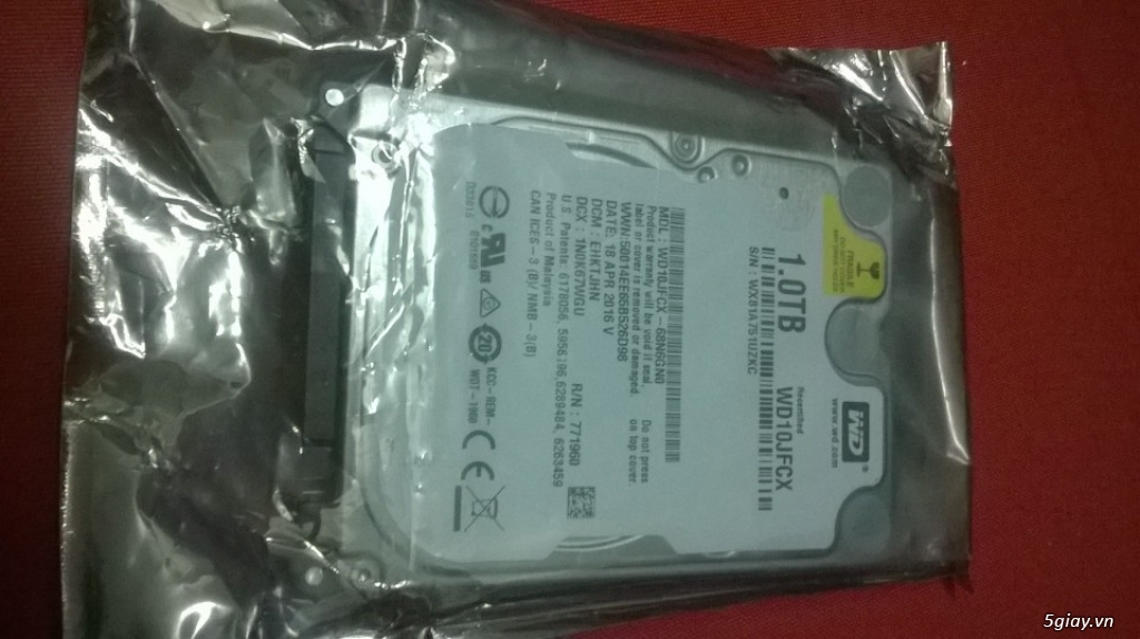 ổ cứng HDD laptop WD 1Tb mới 100% - 1