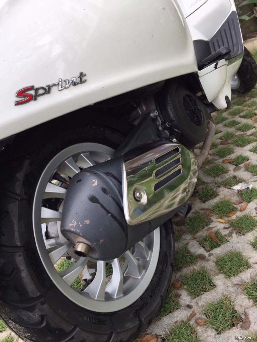 Vespa Sprint 2015 trắng , chính chủ sử dụng kĩ , mua tại hãng. - 1