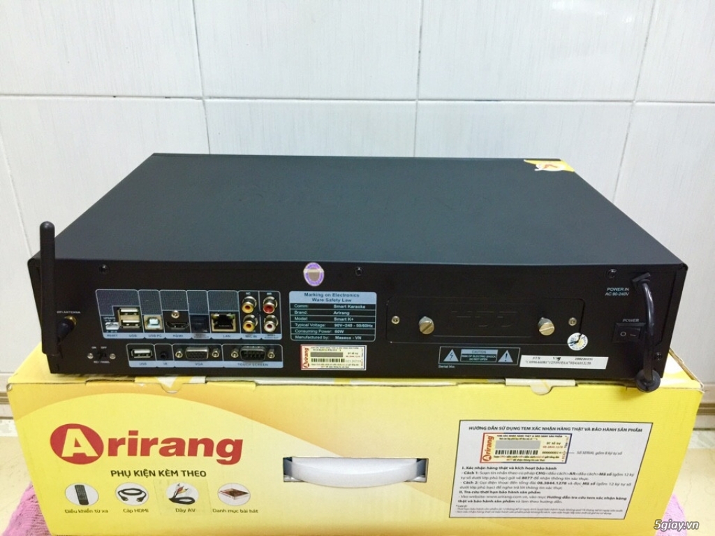 Đầu KaraOke Arirang 3600 Deluxe A - SmartK - 3600 HDMI - AR3600 - AR3600S - 22