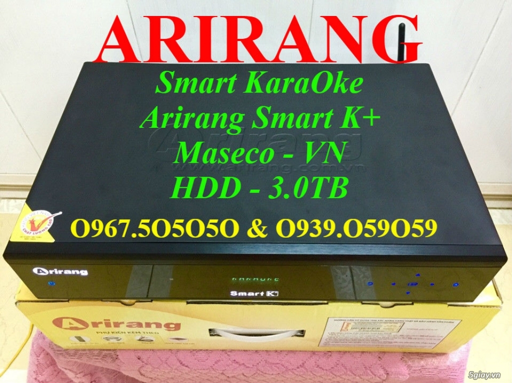 Đầu KaraOke Arirang 3600 Deluxe A - SmartK - 3600 HDMI - AR3600 - AR3600S - 19