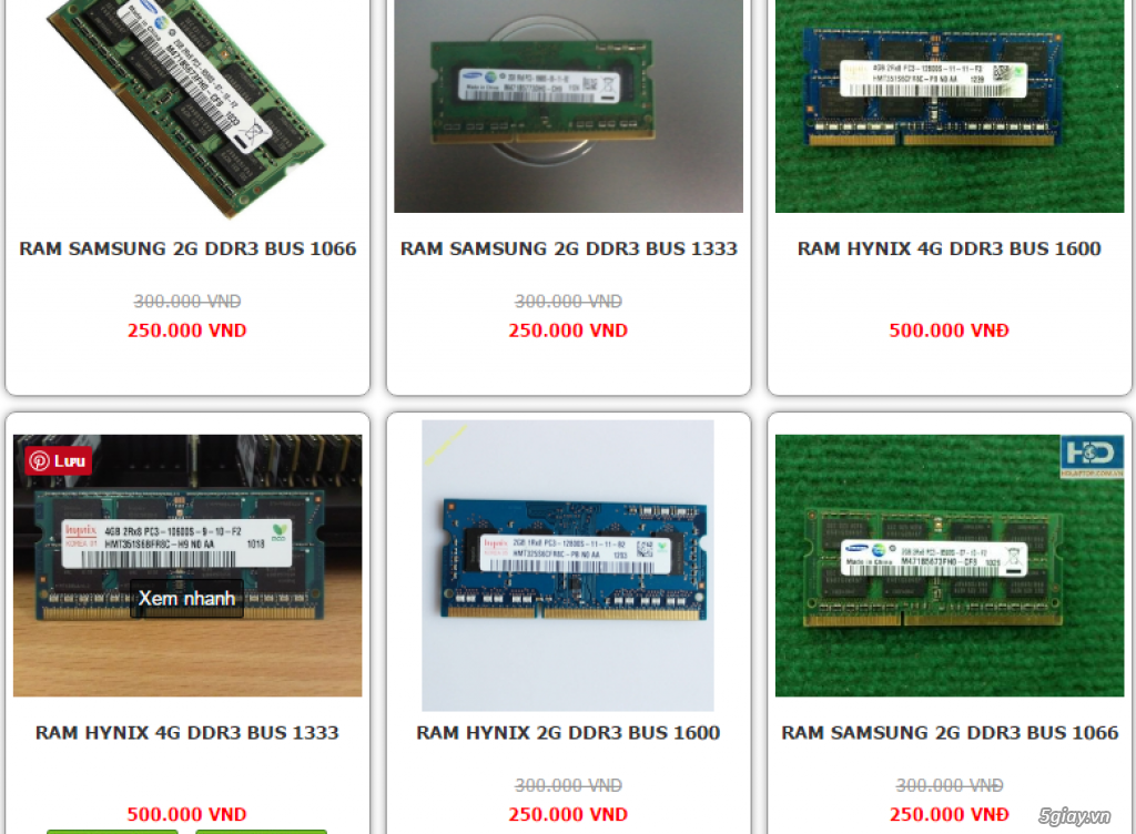 RAM laptop chính hãng giá rẻ nhất Hà Nội - Lê Thanh Nghị