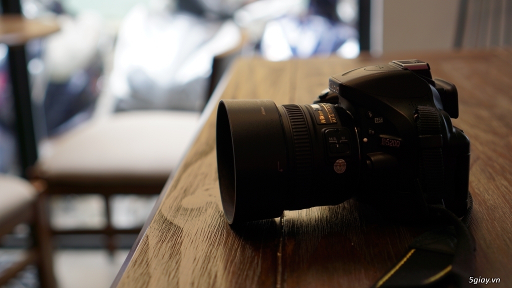 Bán trọn bộ Nikon D5200 + Kit VR II + Fix 50mm 1.8G fullbox như mới - 2
