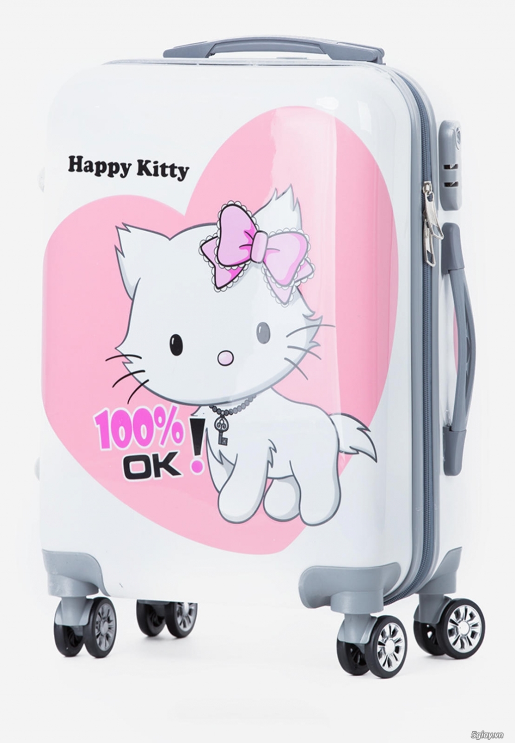 Vali kéo Cavani TT20KI màu trắng in hình Hello Kitty - 1
