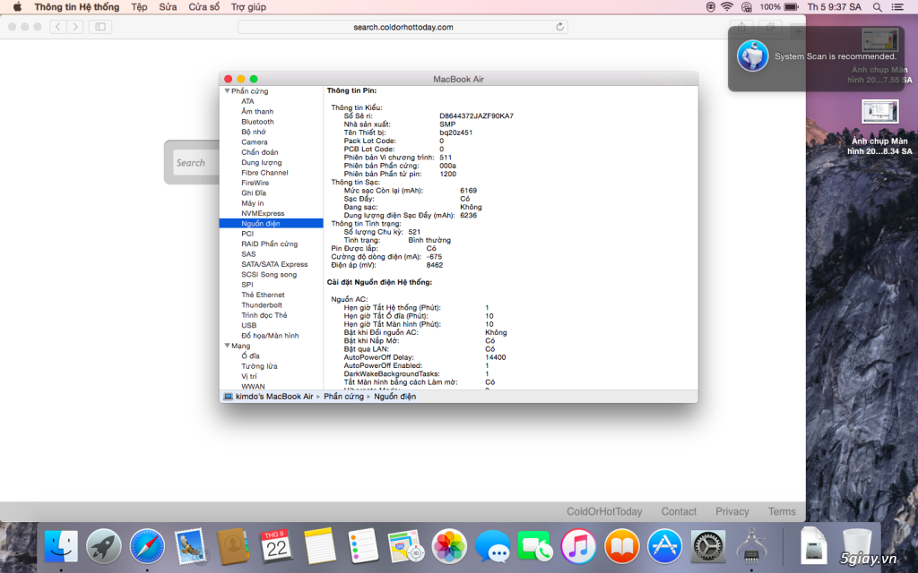 Macbook air 2013 13inch, i7, ram8gb, ngoại hình 99%, giá rẻ - 2