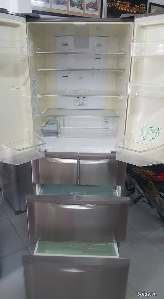 Tủ Lạnh Sanyo 6 cánh inox 400L Nội địa - 4