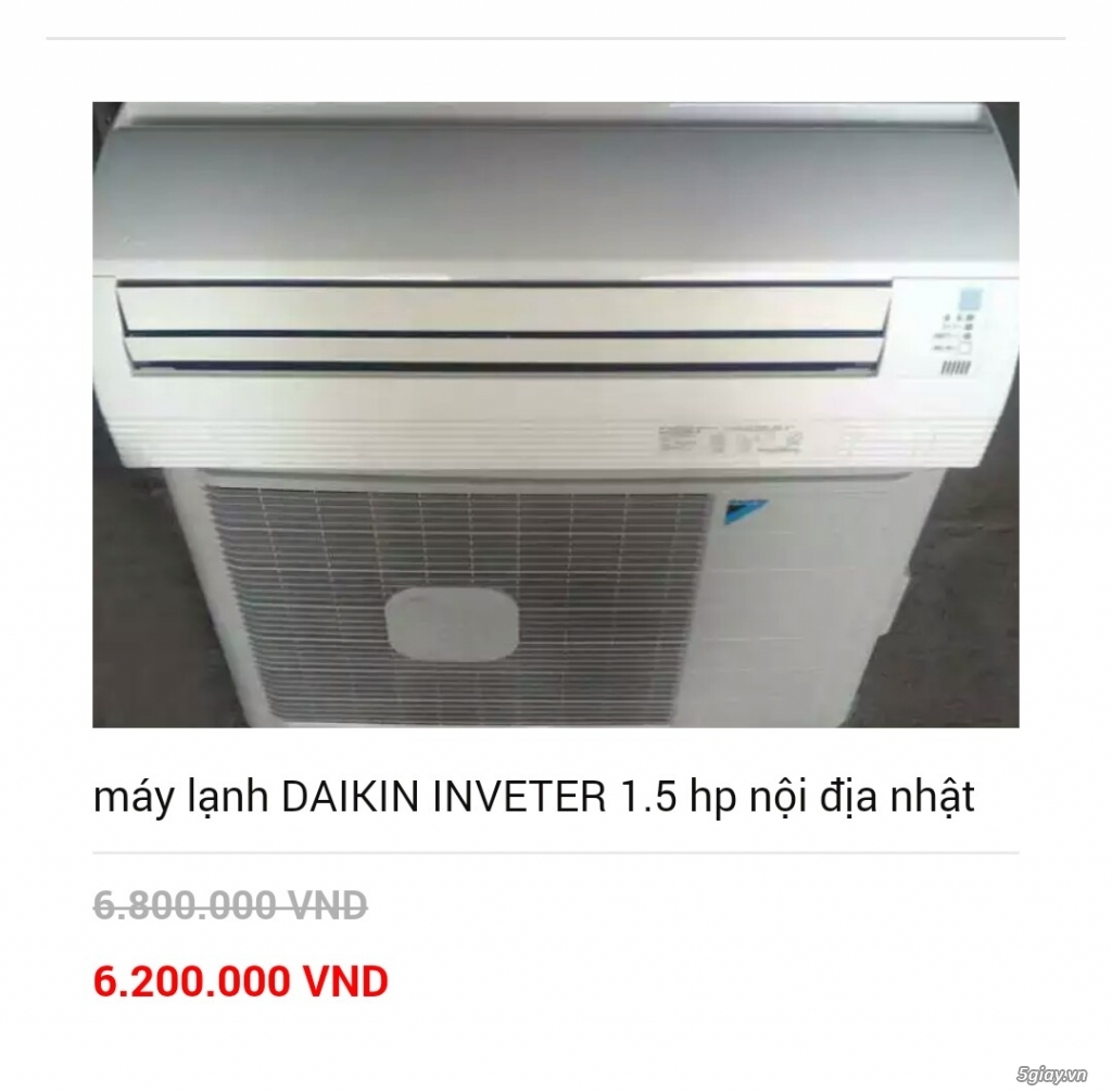 Chuyên mua bán máy lạnh nội địa inverter của các hảng nỗi tiếng Nhật - 1