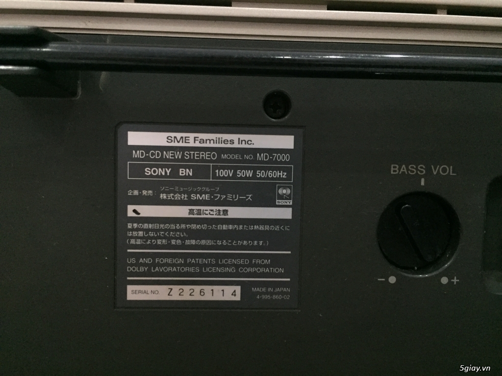 Thay đổi chất âm, cần bán Sony MD-7000 và dàn máy nghe nhạc Deno + Pioneer + Jamo - 6