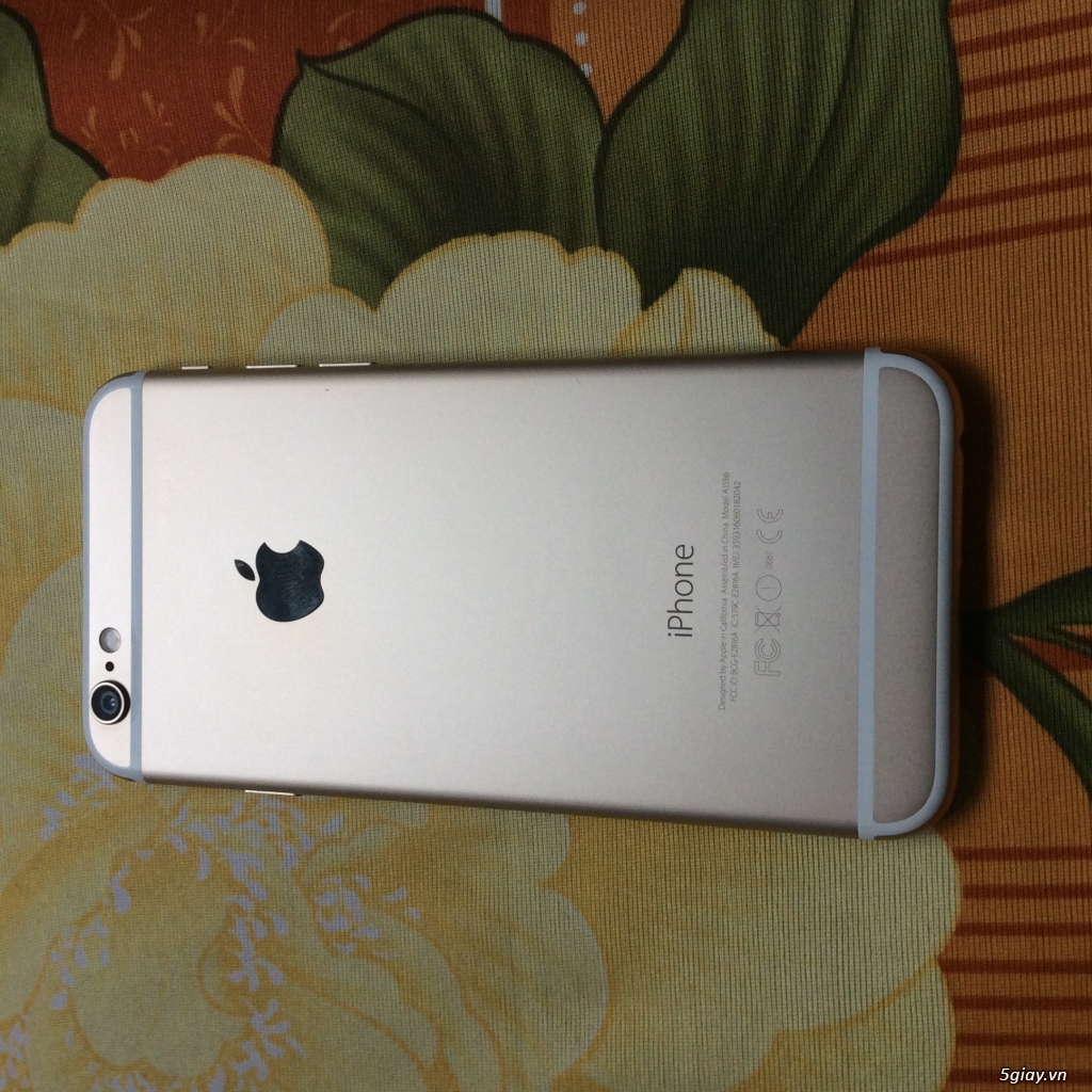 iPhone 6 lock nhật 16gb gold new 95%.