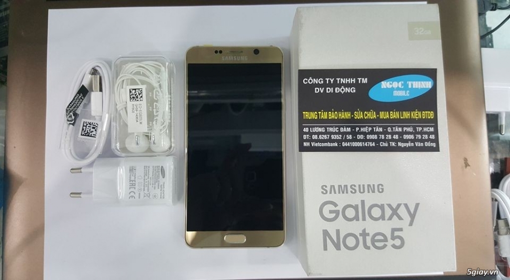 NOTE 5 GOLD NEW 100% FULL BOX