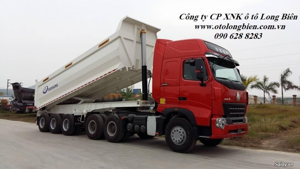 Mooc 2,3 trục sàn,lửng mooc ben CIMC,Doosung tải trọng cao