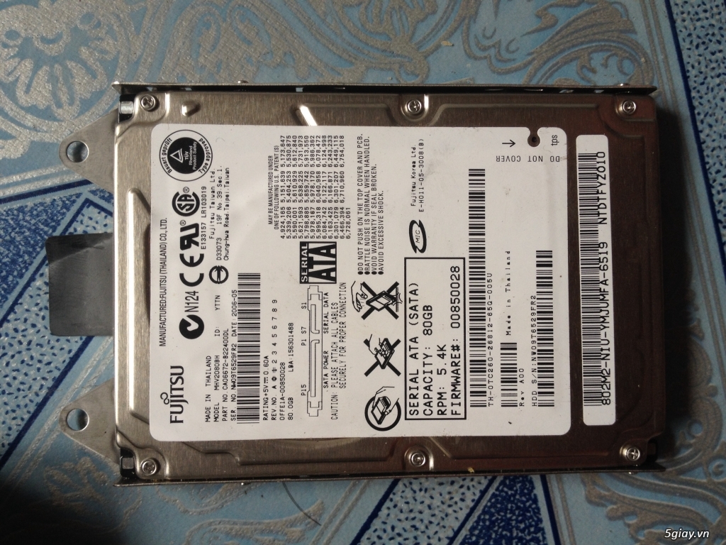 Ổ cứng, ram, main, wlan... zin theo máy