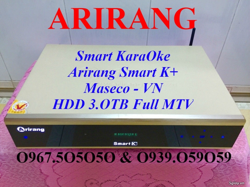 Đầu KaraOke Arirang 3600 Deluxe A - SmartK - 3600 HDMI - AR3600 - AR3600S - 25