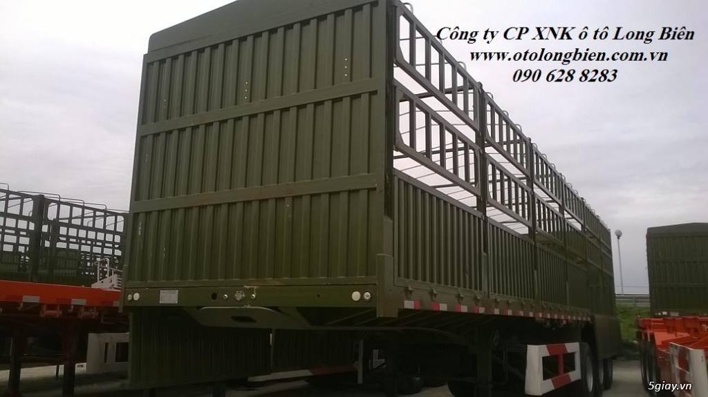 Mooc 2,3 trục sàn,lửng mooc ben CIMC,Doosung tải trọng cao - 1